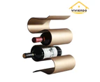 Wine Rack 4 Bottle storage in Stainless Steel & Bronze - Bronze