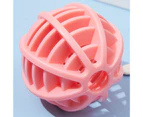 Dog Toy Bite Resistant Massage Gum Interactive Toy Chew Ball Toy Dog Teething Toy - Pink