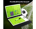 Football Coaching Board Coaches Clipboard Tactical Magnetic Board Kit with Dry Erase, Marker Pen and Zipper Bag