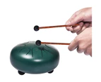 Hang Drum Percussion Instrument with Drumsticks, Carrying Bag, Note Sticks Finger Picks for Yoga Practice Sound Healing
