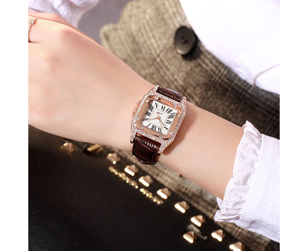 Women diamond Watch starry Luxury Bracelet set Watches Ladies