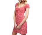 All About Eve Women's Cherrie Shirred Dress - Print