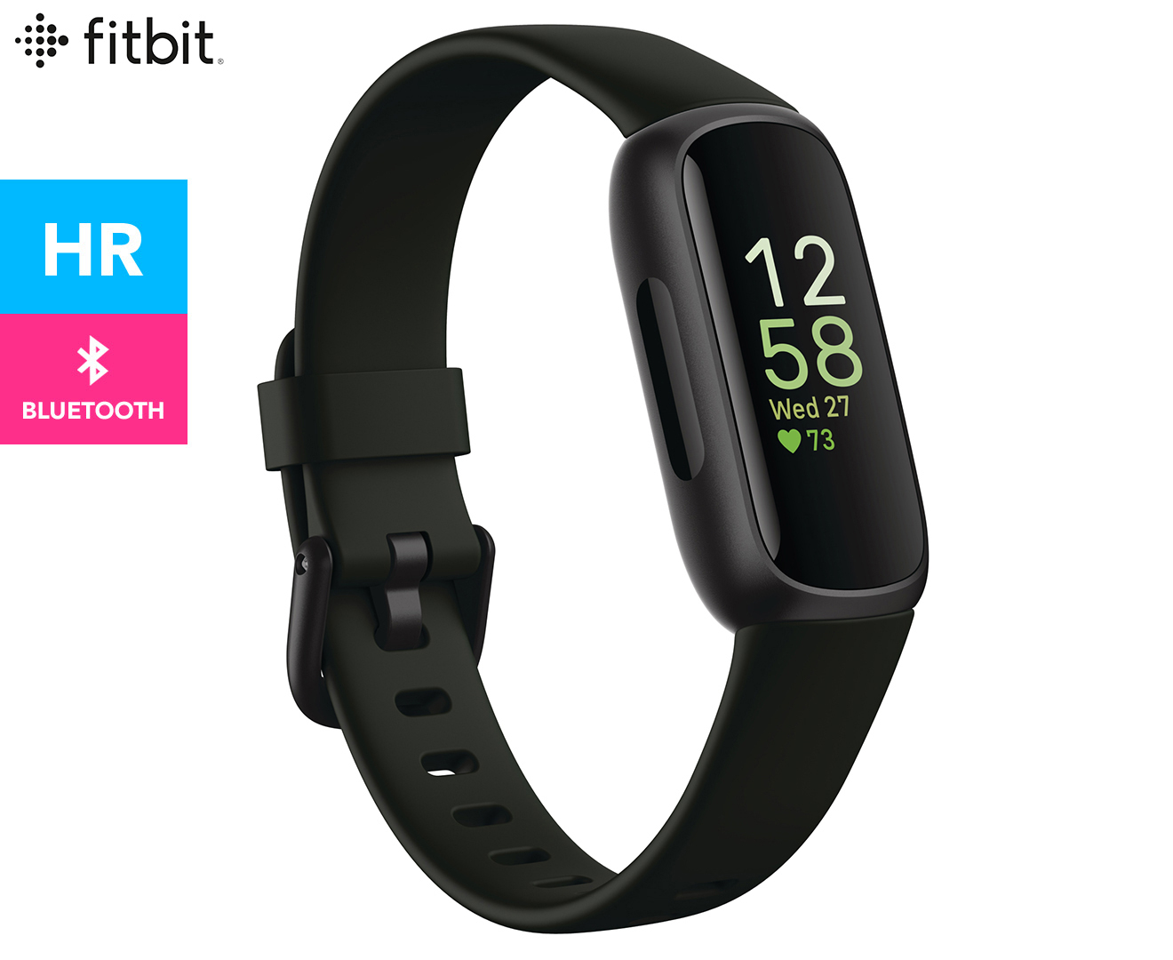 Fitbit Inspire 3 Health and Fitness Tracker Bundle - Midnight Zen