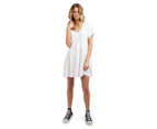 All About Eve Women's Linen Blend Mini Dress - White