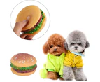 Dog Toy Shaped Food Squeaky Puppy Dog Toy Toys Creative Pet Toy Hamburger Sound for Dogs and Cat