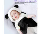 Hooded Swaddle Blanket Baby Newborn Receive Fleece Swaddle Sleeping Bag for Babies Girls (Black)
