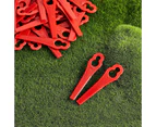 48pcs Plastic Cutter Blade Replacement Mower Trimmer Lawn Cutting Tools