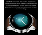 New For HUAWEI Smart Watch Men Waterproof Sport Fitness Tracker Multifunction Bluetooth Call Smartwatch Man For Android IOS - Blue silicone