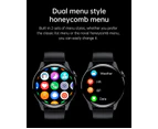 New For HUAWEI Smart Watch Men Waterproof Sport Fitness Tracker Multifunction Bluetooth Call Smartwatch Man For Android IOS - Pink silicone
