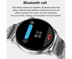 New Men Bluetooth Call Smart Watch 450*450 Watch 3 HD Custom Dial Full Touch IP68 Waterproof Heart Rate Smartwatch Women - Gray silicone