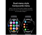 New For HUAWEI Smart Watch Men Waterproof Sport Fitness Tracker Multifunction Bluetooth Call Smartwatch Man For Android IOS - Steel belt silver