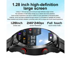 New HW20 Bluetooth Call Smart Watch Custom Watch Face Fitness Tracker ECG+PPG Sport Waterproof Smartwatch For Android ios - Silver Steel Belt