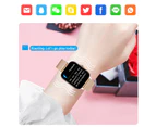 New Men Smart watch Men 1.69&quot; Color Screen Full touch Fitness Tracker Bluetooth Call Smart Clock Ladies Smart Watch Women - Pink mesh belt