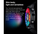 New Men Bluetooth Call Smart Watch Women Custom Dial Fitness Tracker 1.36&quot; HD 390*390 Pixels Sport Waterproof Smartwatch Man - Black silicone belt1