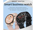 New Men Bluetooth Call Smart Watch Women Custom Dial Fitness Tracker 1.36&quot; HD 390*390 Pixels Sport Waterproof Smartwatch Man - Pink silicone band