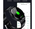 New Men Smart Watch ECG+PPG 1.32 Inch 360*360 HD Pixel Touch Screen Sports Waterproof Smartwatch For Xiaomi Huawei Samsung - Black mesh belt
