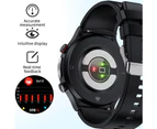 New Men Smart Watch ECG+PPG 1.32 Inch 360*360 HD Pixel Touch Screen Sports Waterproof Smartwatch For Xiaomi Huawei Samsung - Silver steel belt