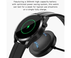 New NFC Bluetooth Call Smart Watch Men 1.32&quot; 360*360HD Pixel Display Screen Sport Fitness Tracker Waterproof Men Smartwatch - Silver Silicone