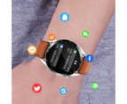 New NFC Bluetooth Call Smart Watch Men 1.32&quot; 360*360HD Pixel Display Screen Sport Fitness Tracker Waterproof Men Smartwatch - Black belt
