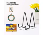 Plate Stands for Display,Black Iron Easel Plate Holder Display Stands-small