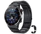 ECG+PPG Bluetooth Call Smart Watch  Men Full Touch Sport Watch Health Tracker Men Smartwatch Man Waterproof For Android Ios - Black steel belt