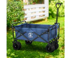 Gardeon Garden Cart Folding 120kg Trolley Camping Wagon Barrow Outdoor Beach