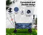 Gardeon Garden Cart Folding 120kg Trolley Camping Wagon Barrow Outdoor Beach