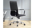 Contemporary High Back Office Chair (Black)