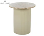 Coast to Coast Home Aren Marble Side Table - Beige