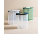 2500mL Food Storage Container Plastic Kitchen Box Multigrain Tank Sealed Cans Blue