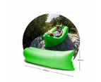 Inflatable Camping Sleep Sofa Bed - Green