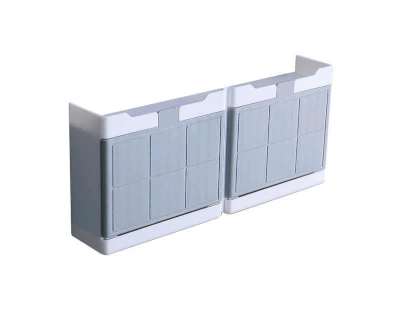 Soap Storage Holder Wall Mounted Self-drain ABS Plastic Soap Storage Rack for Bathroom