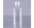 250ml Plastic Transparent Scale Aqua Bottle Liquid Empty Jar Container with Cap Transparent