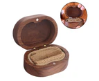 Wooden Engagement Ring Box, Solid Wood Ring Box for Proposal Wedding Ring Storage