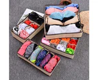 6/7/8/24-Compartment Home Underwear Bra Socks Storage Box Holder Organizer Case 7 Compartment