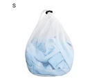 Laundry Bag Solid Color Drawstring Closure Polyester Anti-Pilling Mesh Wash Bag for Washing Machine