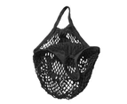 Large Mesh Net Turtle Bag Durable String Shopping Bag Fruit Storage Handbag Tote Black