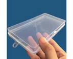 Plastic Clear Parts Box Pill Cosmetic Nail Jewelry Beads Case Storage Container Transparent