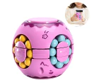 2 in1 Rotating Spinner Magic Bean Infinity Cube Stress Relief Ball Adults Kids Unisex-Children Educational Puzzle Cube Toys