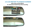 Nirvana 12 Inch Rearview Mirror Driving Recorder Front Rear 1080P Voice Control Car DVR
