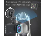Nirvana C800 Driving Recorder 3 inches 1080P High Clarity Dual Lens Dash Cam Wide Angle Car DVR Supplies for Auto