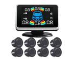 1 Set Car Reversing Radars Visual Image Integration Voice Digital Display Alarm Function Auto Buzzer Rearview Camera with 8 Probes Parking System Car Parts