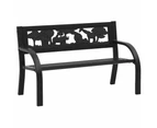 vidaXL Children Garden Bench 86 cm Steel