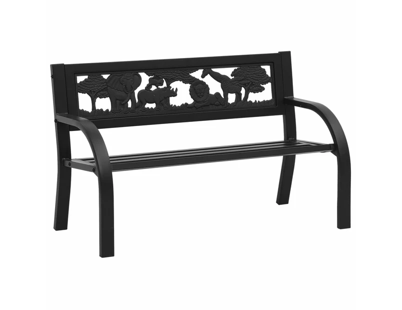 vidaXL Children Garden Bench 86 cm Steel