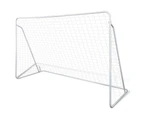 vidaXL Soccer Goal Post Net Set Steel 240 x 90 x 150 cm High-quality