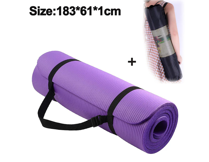 Yoga Mat, Non-Slip Exercise Yoga Mat, Mat Workout Mat with Carrying Strap for Women Yoga