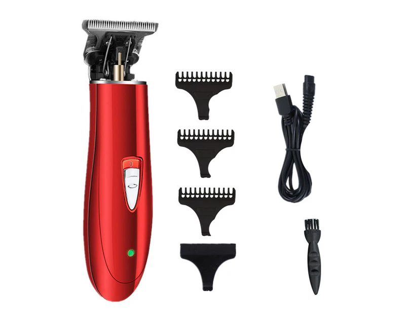 Professional Cordless Hair Trimmer, Beard Body Hair Electric Trimmers  Trimmer Edgers Clippers for Men - Red .au