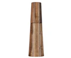 Wooden Salt And Pepper Mill Set With Stand, Ceramic Grinder Blades With Adjustable Coarseness