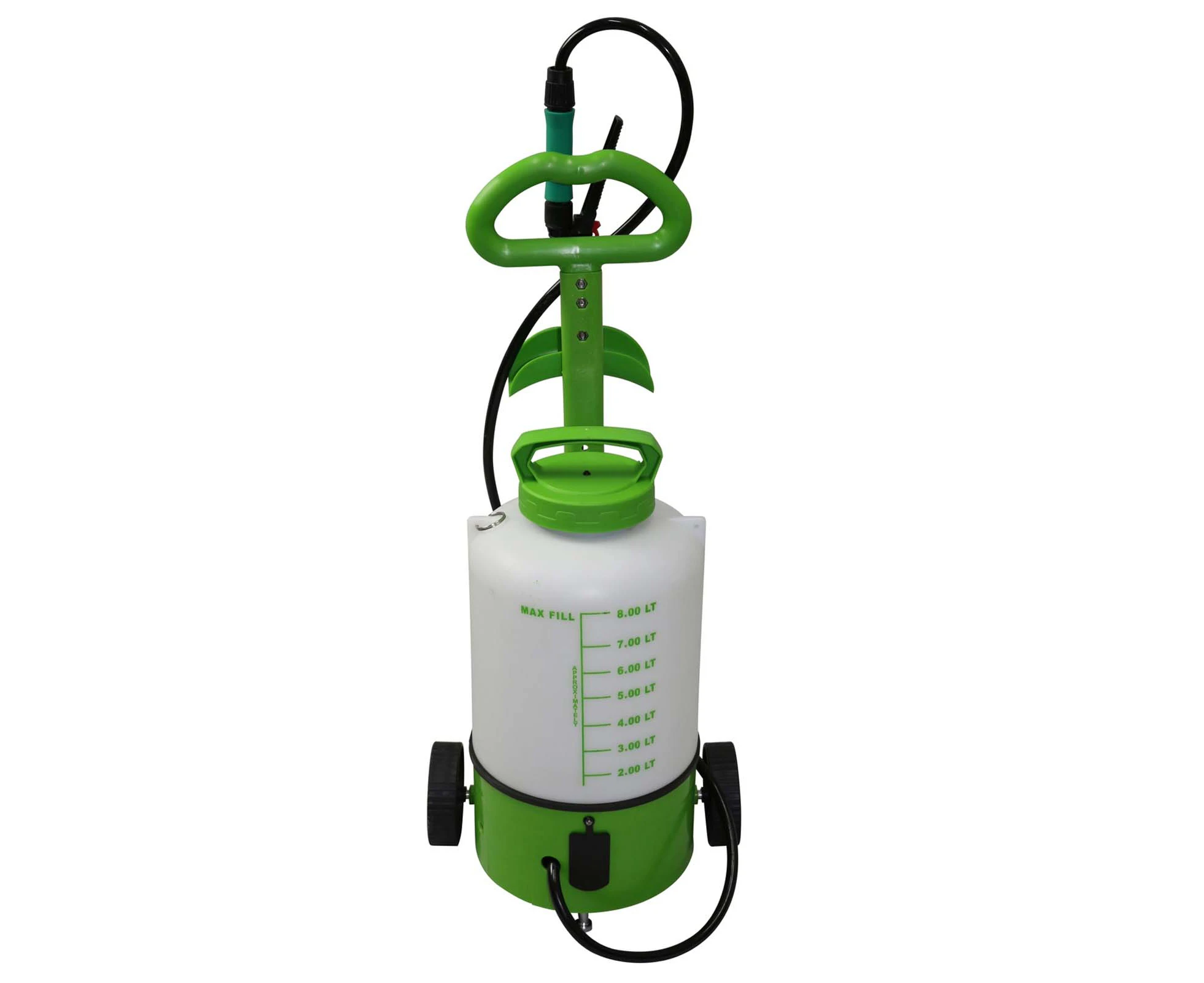 8L Battery Weed Sprayer on Wheels Electric Garden Spray Powered 6v/240v