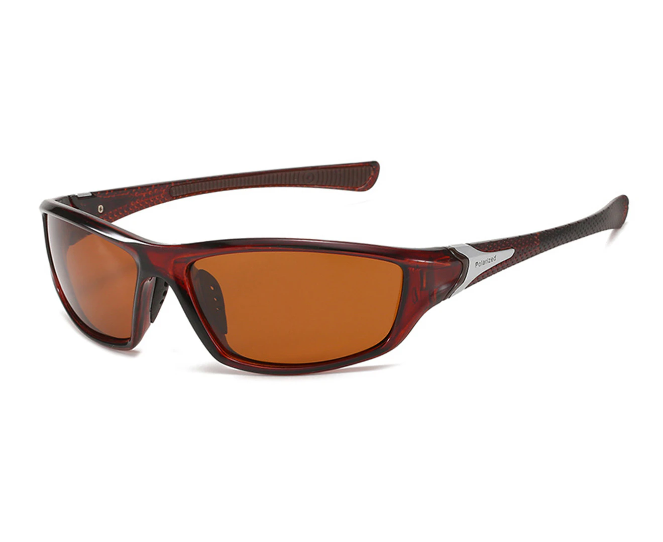 Men's Polarised Sunglasses - Brown Frame